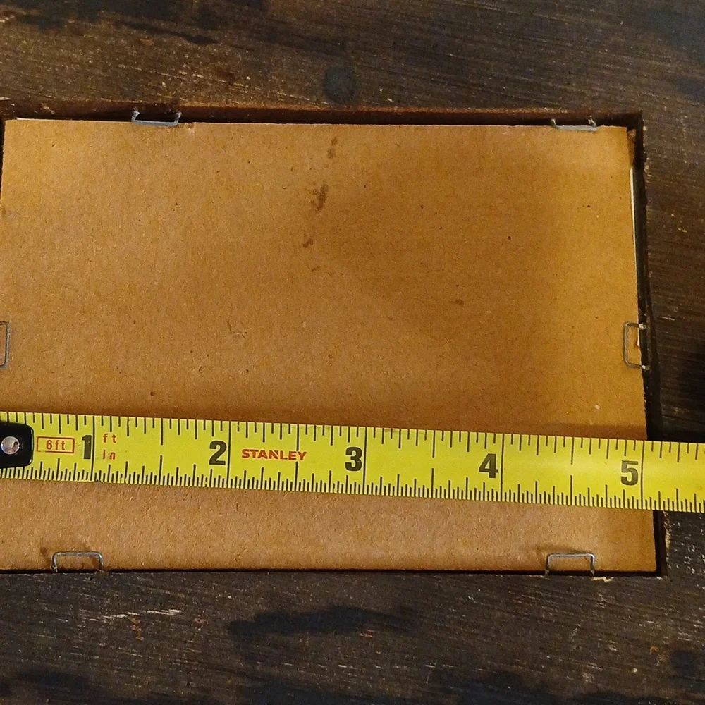 Antique Oval Wood Double‎ Frame